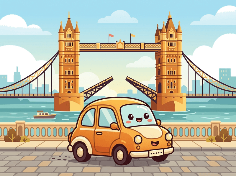 Illustration of a London landmark near City of London